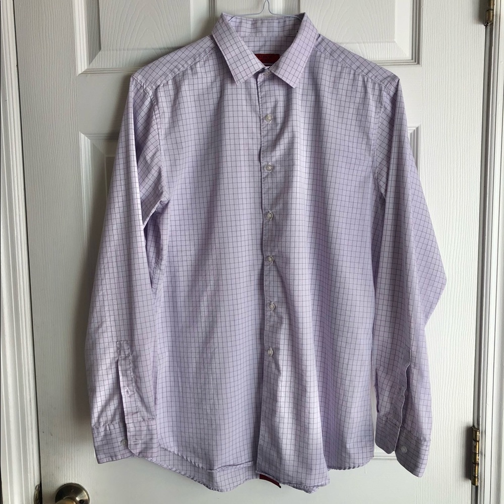 Alfani Fitted Button Up Light Purple 15 1/2 34-35